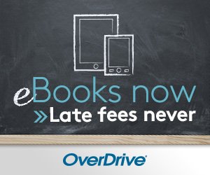 eBooks now Lat Fees never text written against a black chalkboard