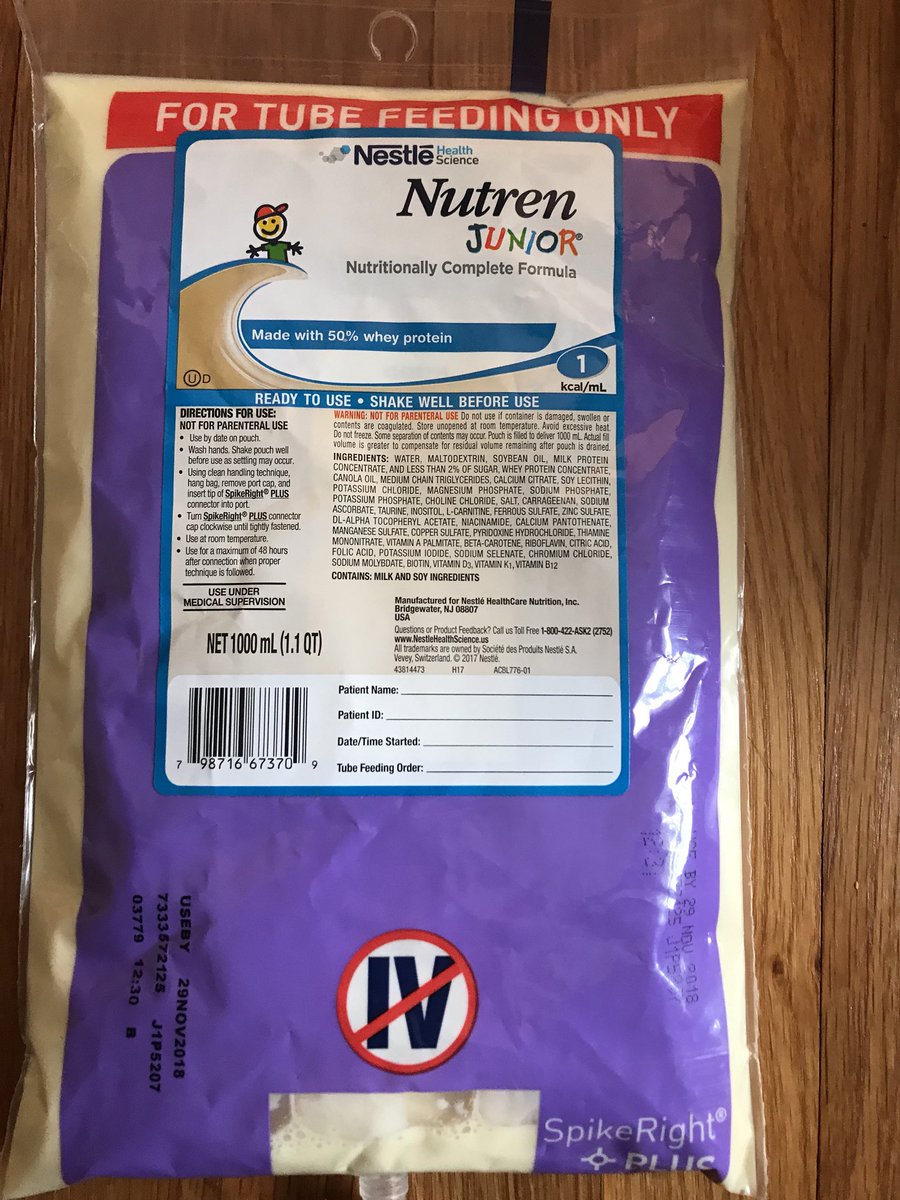 leashal's tweet photo. I have almost 20 bags of formula that I'd like to donate. The bag says for feeding tube only, but maybe it can be used in a bottle. Any ideas on where I could donate them in RVA? https://t.co/yGoMcVBtmC
