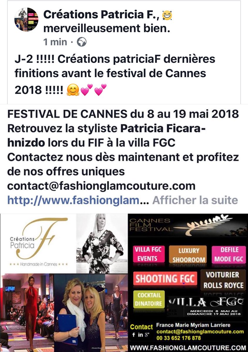creationspat06's tweet photo. Participation festival de Cannes 2018 #FestivalDeCannes #Artisan #Handmade18 #france #madeinfrance #cannes18 #soiree #Hautecouture https://t.co/89TgUf74Lt