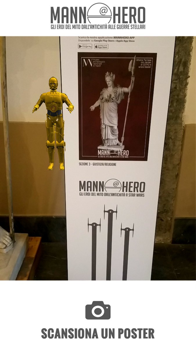 MANNHERO1's tweet photo. Una foto con R2? La App interattiva disponibile per Android e Apple #mannhero #mann https://t.co/F5plPPIudm
