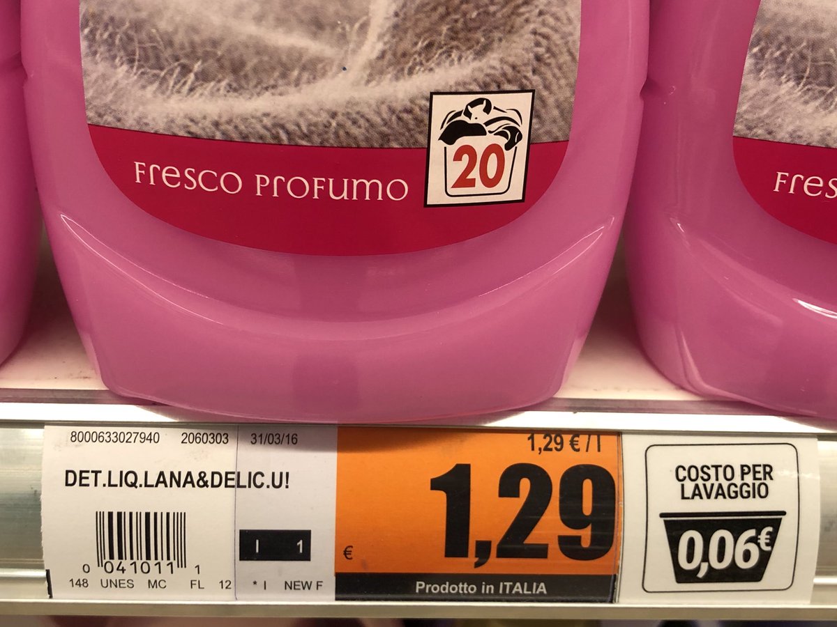 mgasbarrino's tweet photo. Per @U2supermercato la #trasparenza inizia dalla #etichettaprezzo: lasciate pure la calcolatrice a casa, il #costoperlavaggio ve lo diciamo noi ! #edlp #acquistoconsapevole @retailwatch_it @Clazzati @CastaldoSandro @gsantambrogio1 @GS1italy @Federdis @FoodMktgUnicatt @Oikosmos_ https://t.co/WLSgRUtAqS