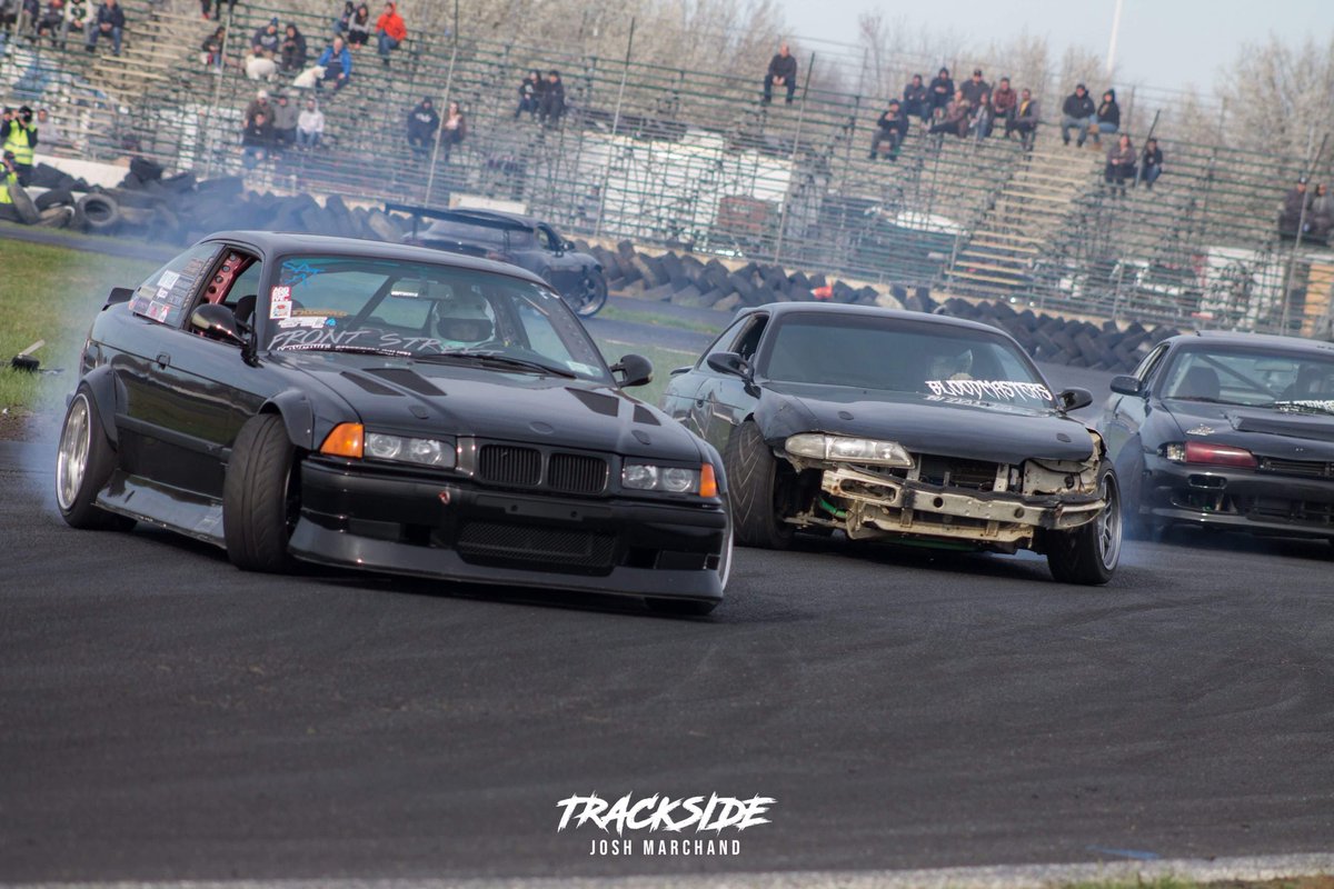 TracksideJosh's tweet image. Probably one of my favorite pictures I’ve taken. #Clubloose #Drift #e36 #240sx #s14 #Zenki #Bmw