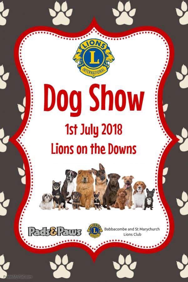 BBSMLionsClub's tweet photo. Contact is for More Info!!     #LionsOnTheDowns #LOTD2018 #DogShow #FamilyFunDay #Dogs #Competition #Categories #Torbay #Torquay #PadsAndPaws #Pets #Rosettes #Babbacombe #BabbacombeDowns #July https://t.co/dTSrw6o8aS