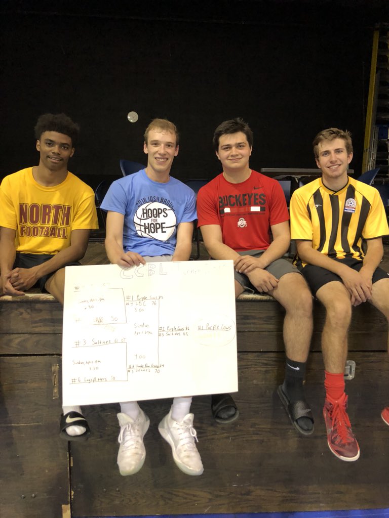 ccbleague's tweet photo. Purple Cows win the championship 86-65 https://t.co/nxdVlWz590
