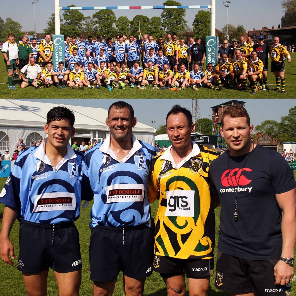 BedfordBluesRFC's tweet image. What a day! A match report will follow but basically there were lots of tries with plenty of laughs in front of 2005 fans. Smashing finish for a top man @SendInTheToops #RugbyFamily #COYB
