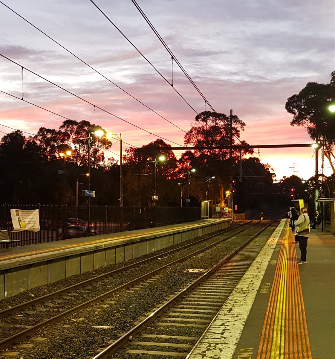 msav64's tweet image. #livetrain Sunrise in the 'Bark