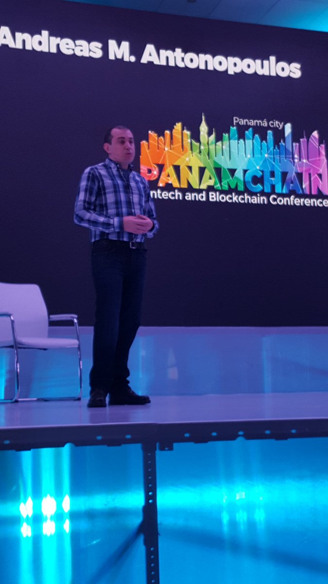 carlosfvc's tweet photo. Excelente exposición de Andreas Antonopoulos. Gran oportunidad de conocer de la mejor fuente sobre el blockchain y el mundo de las criptomonedas #panamchain https://t.co/dXI7QlhK2D
