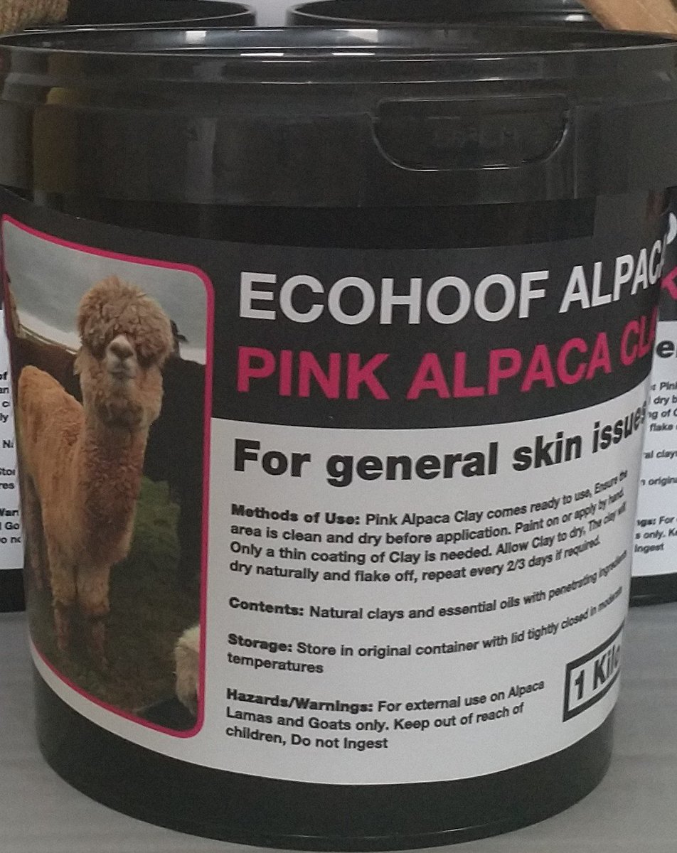 Ecohoof's tweet photo. Ecohoof have this week launched our new product #PinkAlpacaClay please like & share with all your Alpaca owner friends. And we are also giving away a #EcohoofCap with every tub sold before the Monday 6th #minimus #Alpaca @BarnacreAlpacas @millburnalpacas #BankHolidayMonday https://t.co/GYtio0zVcA