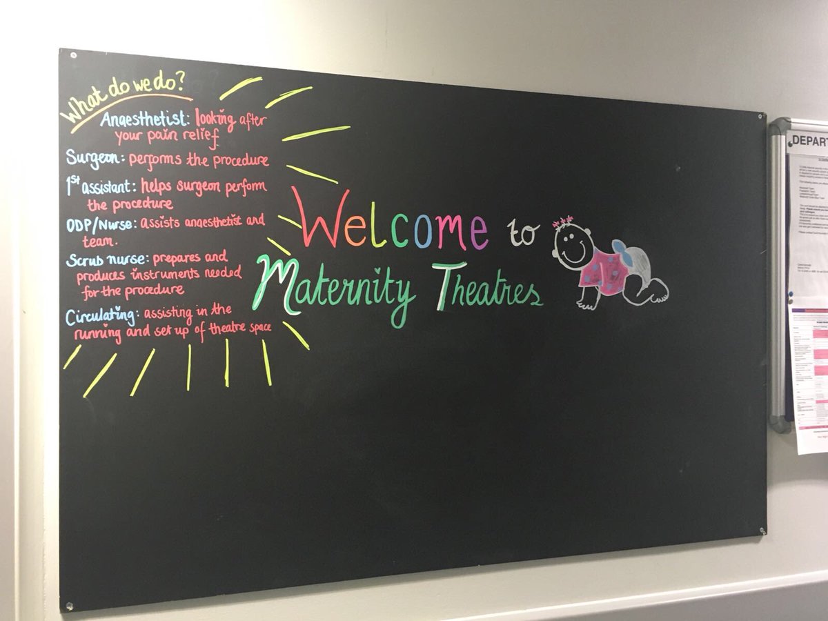 I’m just loving what’s rolling out of the @NbBeginnings project and we haven’t even had our staff event to create co design ideas yet. I hope our families will love this new welcome message outside theatre #MatExp matters