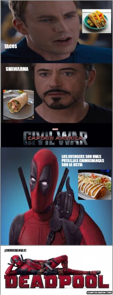 Diverint's tweet photo. Memes graciosos para whatsapp: Los gustos de Deadpool están claros... → https://t.co/7tPGLR1pcT
#MemesChistososFacebook #MemesEnEspañolParaElFacebook #MemesFacebook #MemesFotosChistosas #MemesGraciososEspañol https://t.co/VDEmnCBLL0