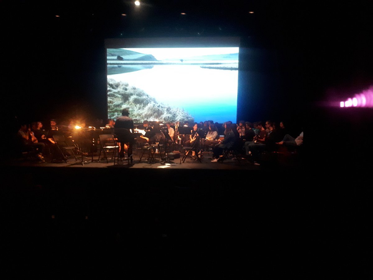 HAMusicDept's tweet photo. Thanks  @cescaeaton and @EdHughes16 for the chance to musically respond to your AMAZING work, the music and film were incredible! @LizWebbLWM and @OrchestraSl, your encouragement and support for our @hastingsacademy musicians was awesome, Thank you #CuckmereProject #Memoriesmade https://t.co/2QV2bXOkgp
