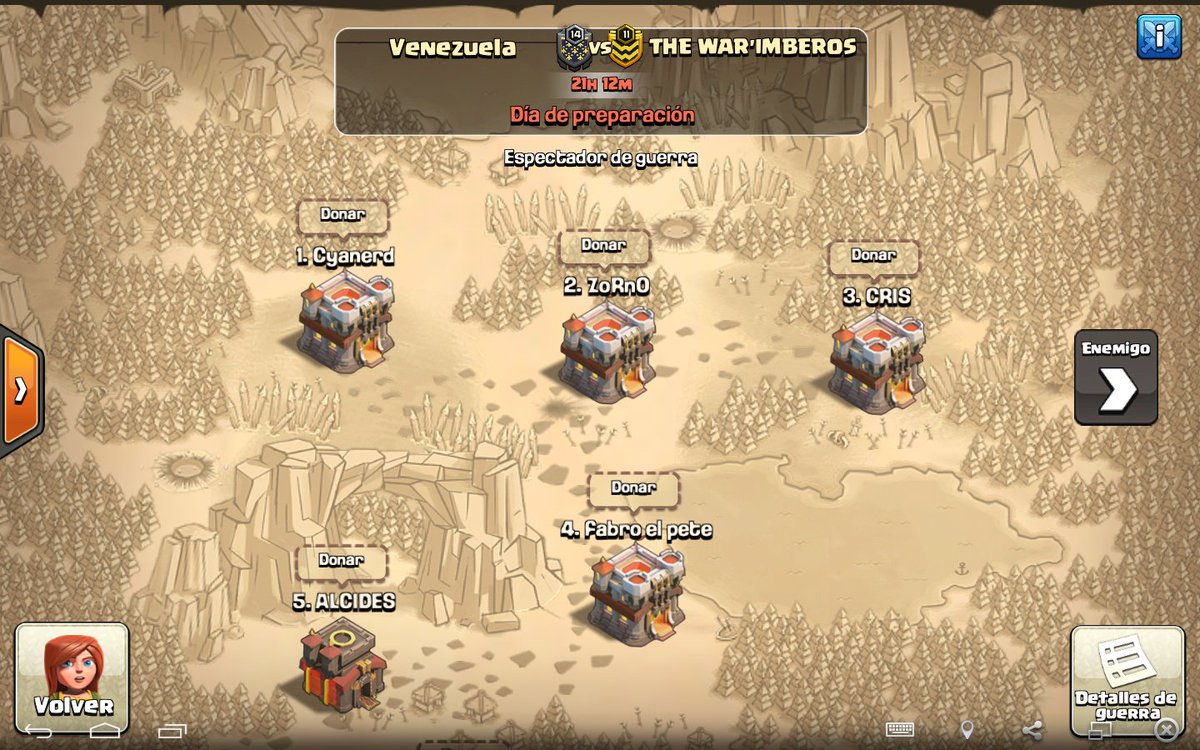 DiegoVnzlaYT's tweet photo. Madre mia 😱 regreso al Clan y lo primero que me encuentro es que tienen war contra los panitas de @THE_WARIMBEROS Suerte para ambos clanes 👍😉 Esperemos el Resumen de la war ���🇻🇪 https://t.co/rI2lU332Hi