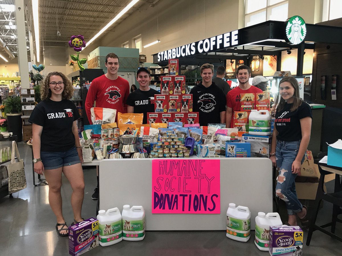 ShakopeeNHS's tweet image. Today’s Shop and Drop was a success! With over $200 in cash donations, 400 lbs of pet food, and other items! Thank you to our volunteers and Hyvee for hosting!