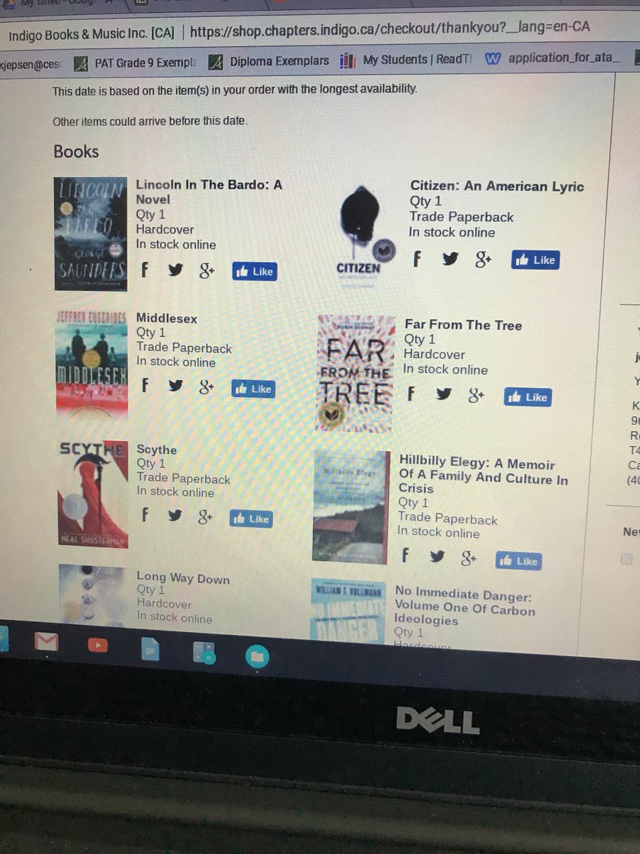 missjepsen2's tweet photo. The order has been submitted! Plenty of reading to do after feeling inspired at #elac2018 https://t.co/IRLhBq6A24