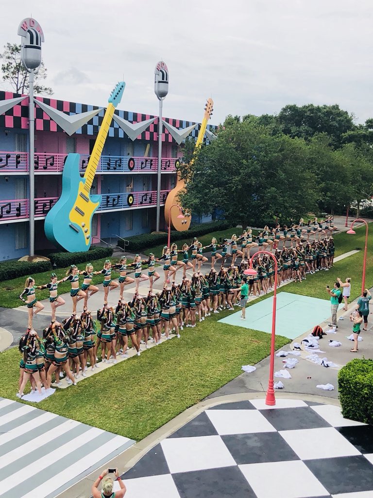 CheerActionMw's tweet photo. Midwest Spirit Access loves the Sea of Green! Amazing job to this awesome program at The Summit 2018!☠️💚🧡 https://t.co/42k5Dl5vHz