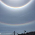 うっとり見惚れるレアな虹 !こんな綺麗なのに、天気が崩れる前兆だなんて‥
