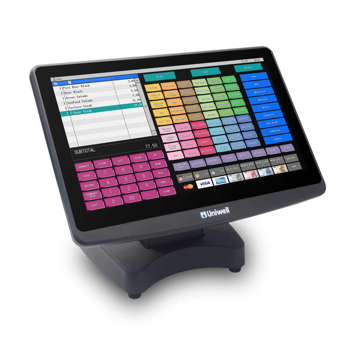 Oz_Hospitality's tweet photo. HX-5500 by @Uniwell4POS is the number one choice for #hospitality venues and #food outlets of all shapes and sizes. https://t.co/0D3TqmKrgE https://t.co/TDYRTXI911