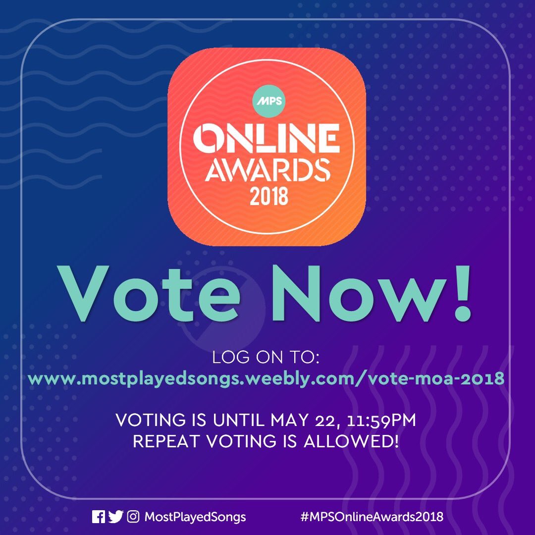 blastcrystal's tweet photo. Anong Ganap 👋

👉 MYX Music Awards Voting until 11:59pm May 8 (Top Priority!!!)

👉 Starmometer Love Team of the Year Voting until 11:59pm May 21 (FB, TW, IG)

👉 MPS Online Awards Voting until May 22 (Repeat Voting Allowed)

#MYXcitedForJaDine https://t.co/3NXWhjlTAr