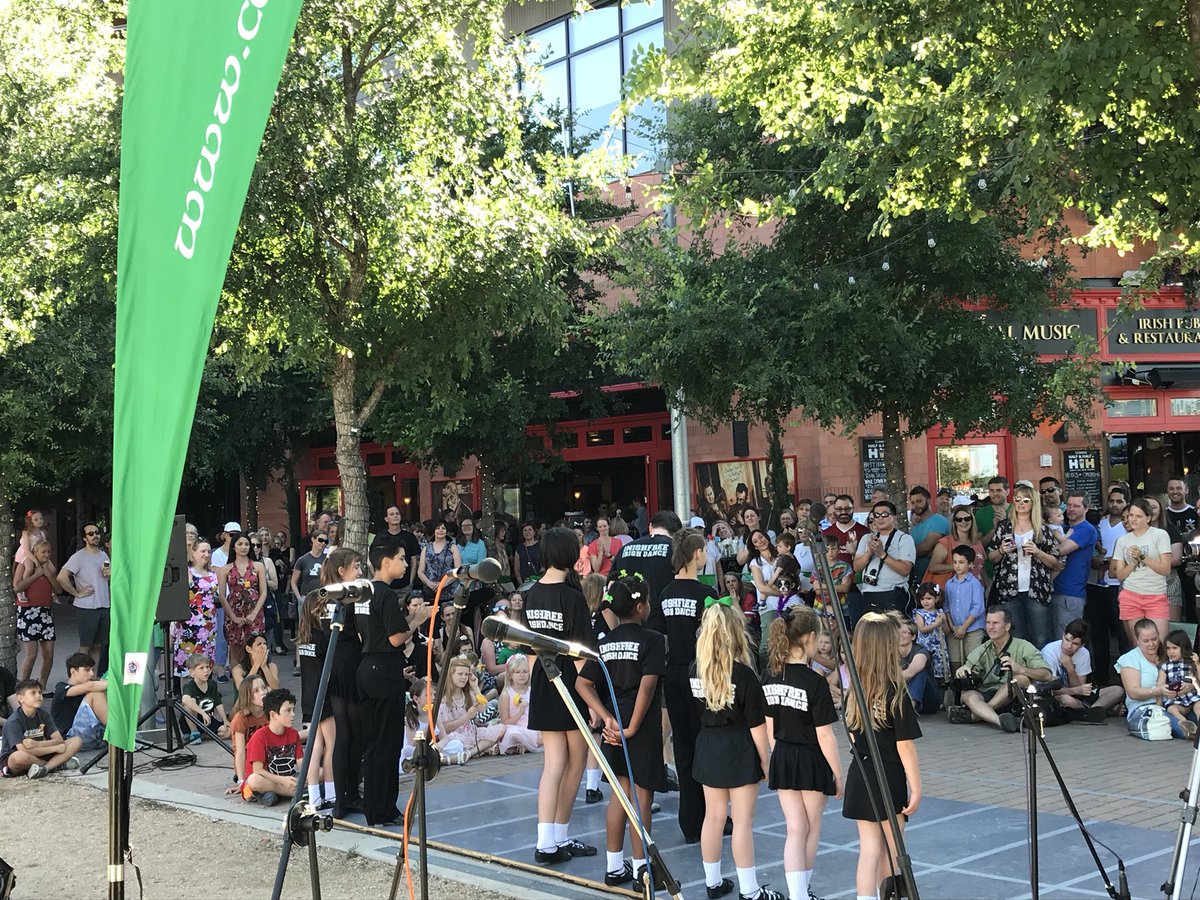 IrelandCGAustin's tweet photo. Great talent on display here at the @CelticCowboys Irish Heritage Day at @bdrileysaustin with dancers from @IrishDanceCtr &amp; @InishfreeTX and Irish Music Academy. Congratulations Pat &amp; Brendan on fun event! https://t.co/wUpaAFMwP8