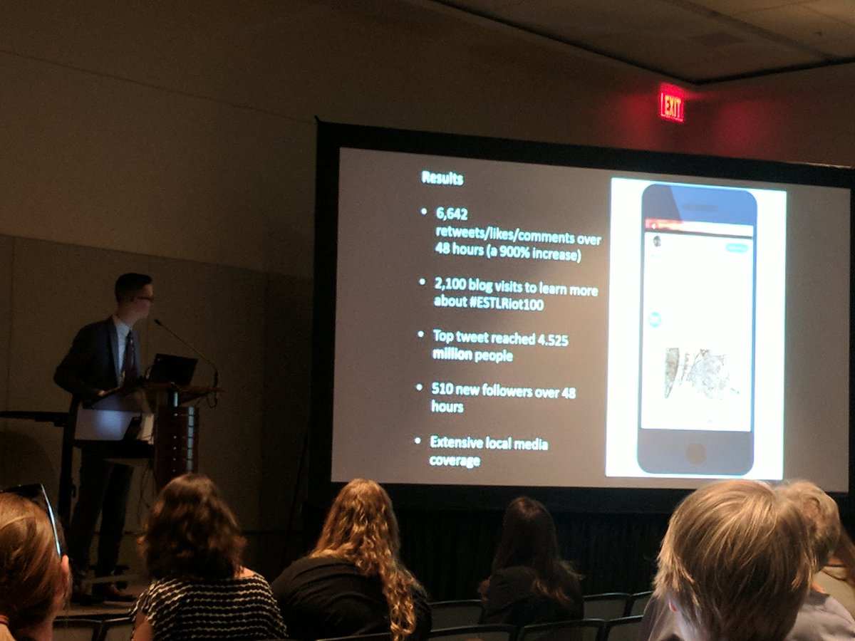 les733's tweet photo. Great explanation for low budget database to create the content for #livingtweeting 100 years later #AAM2018 #ESTLRiot100 @museumsamSTL https://t.co/zlqViO67iL