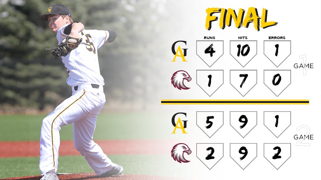 GustieAthletics's tweet photo. .@GustieBaseball claims its third straight MIAC sweep! #GoGusties https://t.co/R3SM1Jv2S3