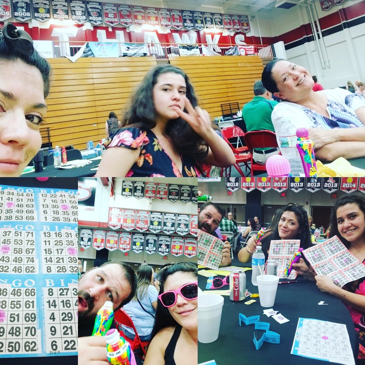 NomaditAgain's tweet photo. Hope everyone had a fun Cinco de Mayo! We played some Cinco de Bingo and lost, but had fun doing it at my old HS! #bingo #fundraising #cincodemayo #familybingo #familybingonight #familygamenight #family #highschool #fulltimerving #traveltrailer #retrotrailer #nomaditagain https://t.co/ZJfBVs5gB8
