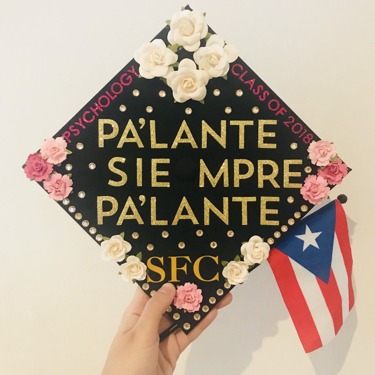 xoalexisv's tweet photo. During these past 4 years my mother would always tell me to always keep moving forward, βSiempre paβlanteβ, and now Iβll be graduating with my Bachelors degree in 11 days ππ΅π· #LatinasGraduate #LatinxGradCaps https://t.co/KhYHD7mdsb