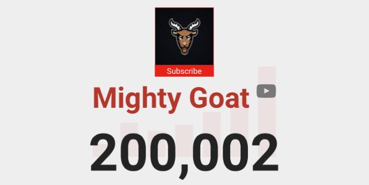 ItsMightyGoat's tweet photo. GG Boys! I know I say this a lot, but thank you so much for all the support you have shown me! I cannot believe we are over 200k now! This time last year we were at 18,000... you are legends! Love you! ❤️ #goatherd https://t.co/mUEqWppyYc