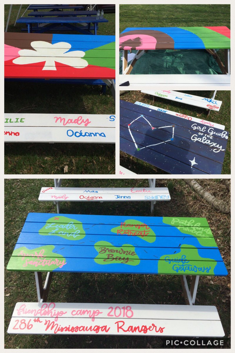 Glenville101's tweet photo. Completed 4 benches this weekend . #ggcfriendshipcamp #campMaKeeWaa #286th Mississauga Rangers @girlguidesofcan https://t.co/rRjX7jlGuQ