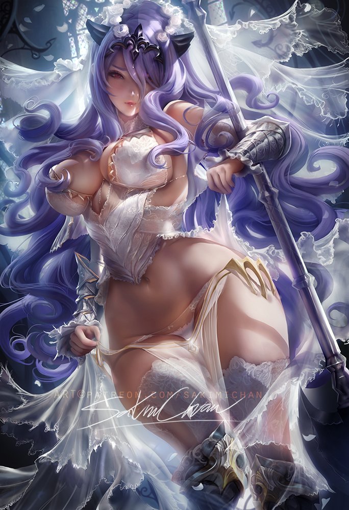 My take on Bridle armor pinup of #Camilla from #FireEmblem ♥ love painting thicc and curvy ladies ;3 sfw/nsfw psd,hd jpg, video process etc- patreon.com/posts/18648569