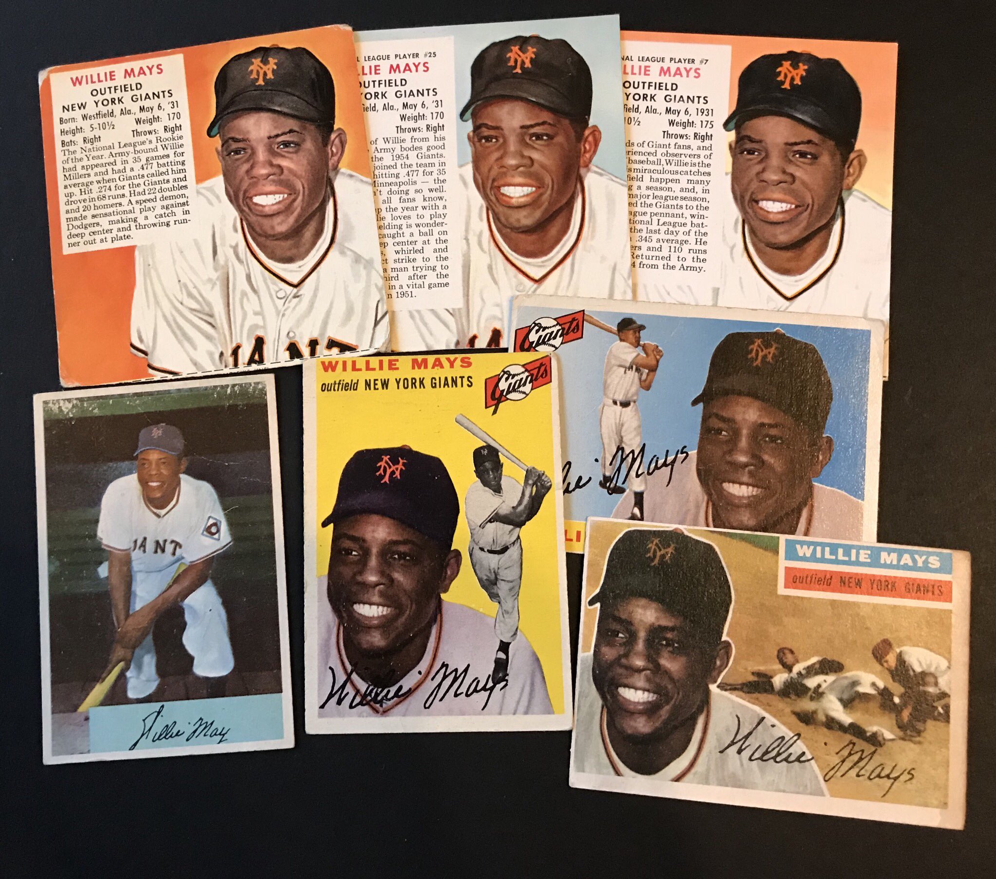 Happy 87th birthday to Willie Mays, who must not have posed for many photos in the early 1950s. 