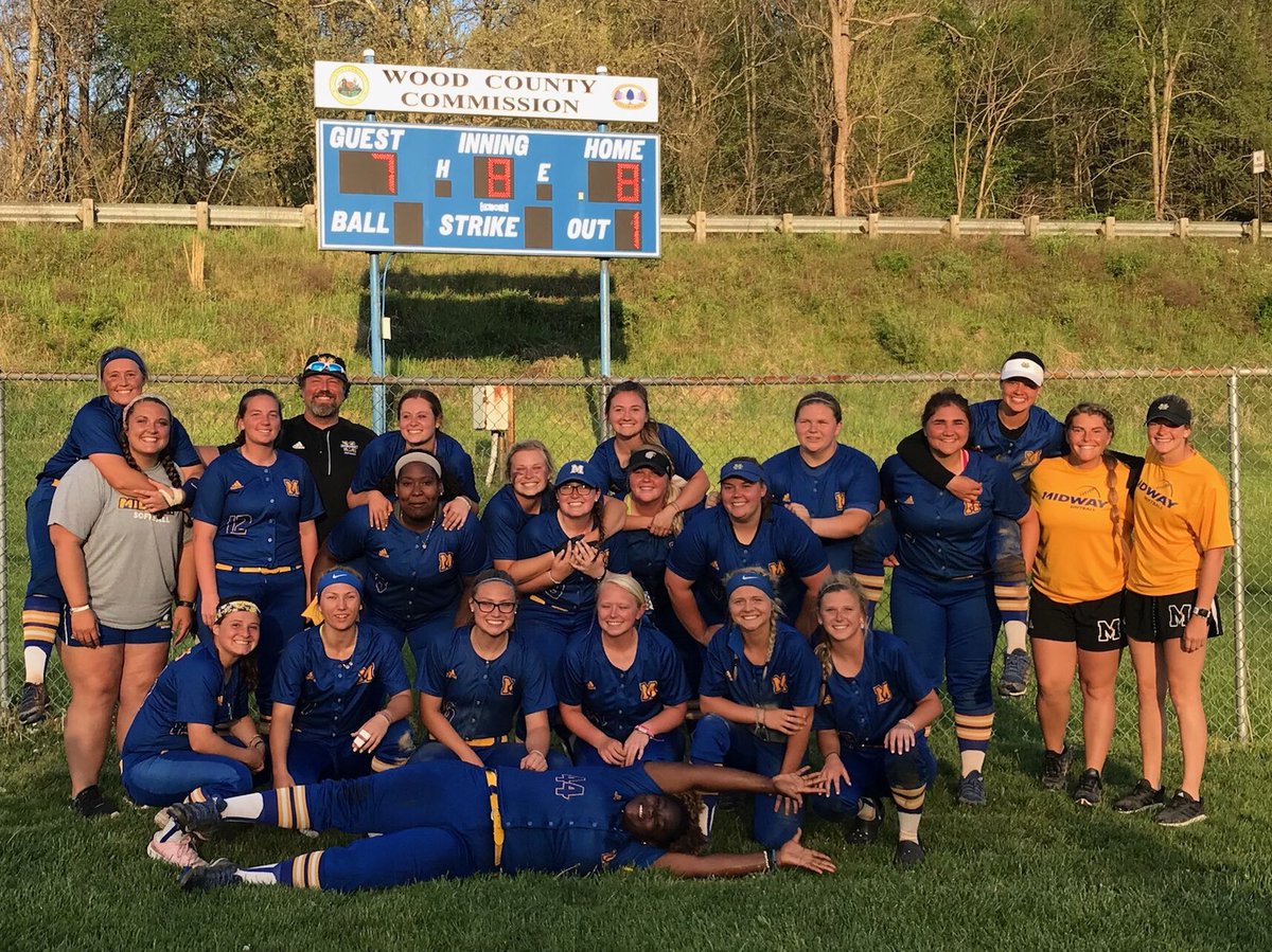 The fight in these girls never ends! Down 7-2, we get 4 back in the 5th, tie it in the 6th and win it in the 8th. Going to the NAIA Tourn.