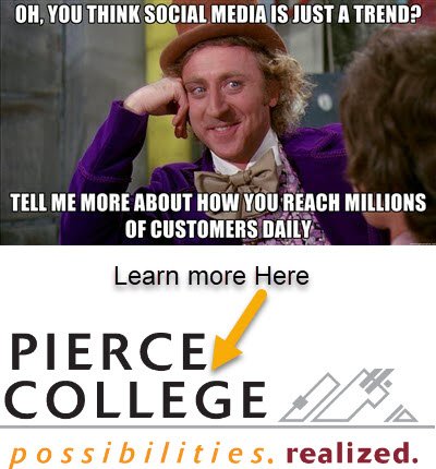 4businesssense's tweet image. W5 - Tweetchat - Twitter Practice
Social Media Marketing @piercecollege 
#PCSoMe #collegecourses 
pierce.ctc.edu/business-socia…