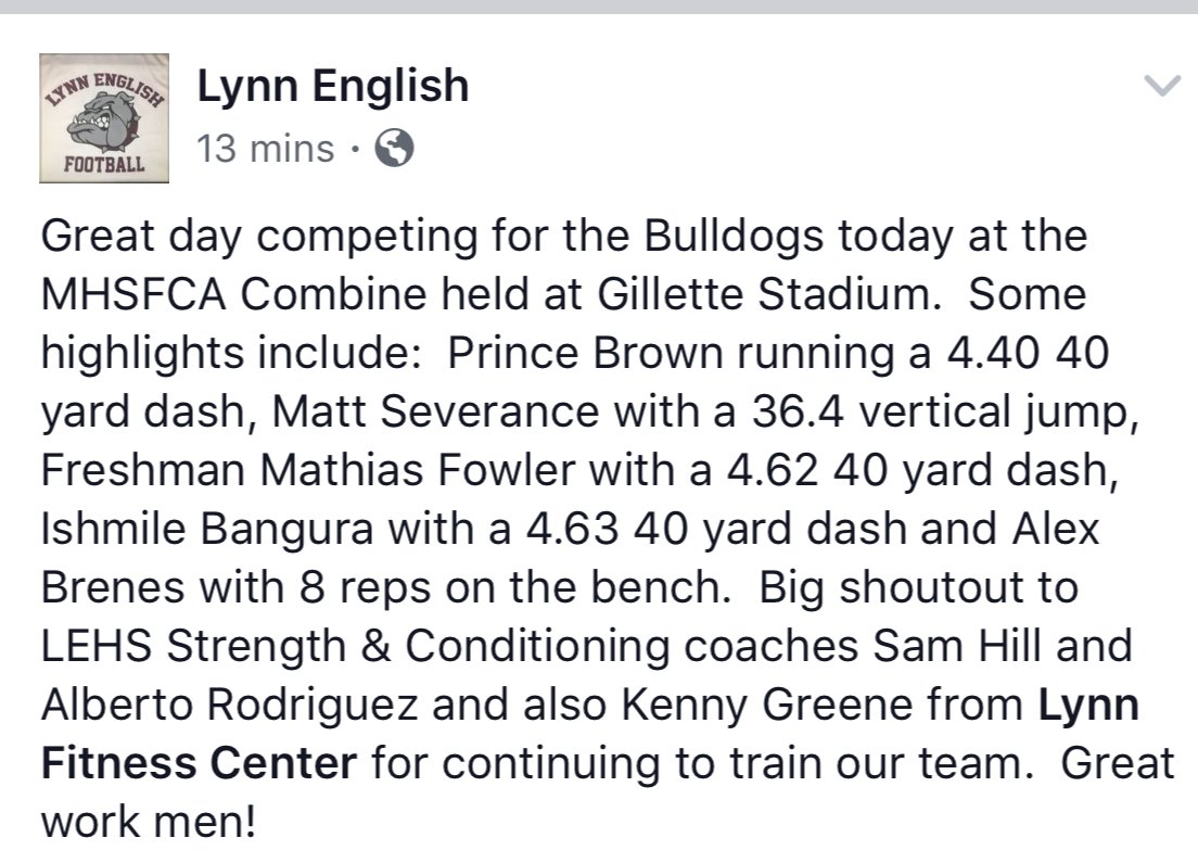 lehsbulldogs's tweet photo. Great day for our Bulldogs participating in the MHSFCA Combine. #BulldogFootball https://t.co/Qduto53BlV