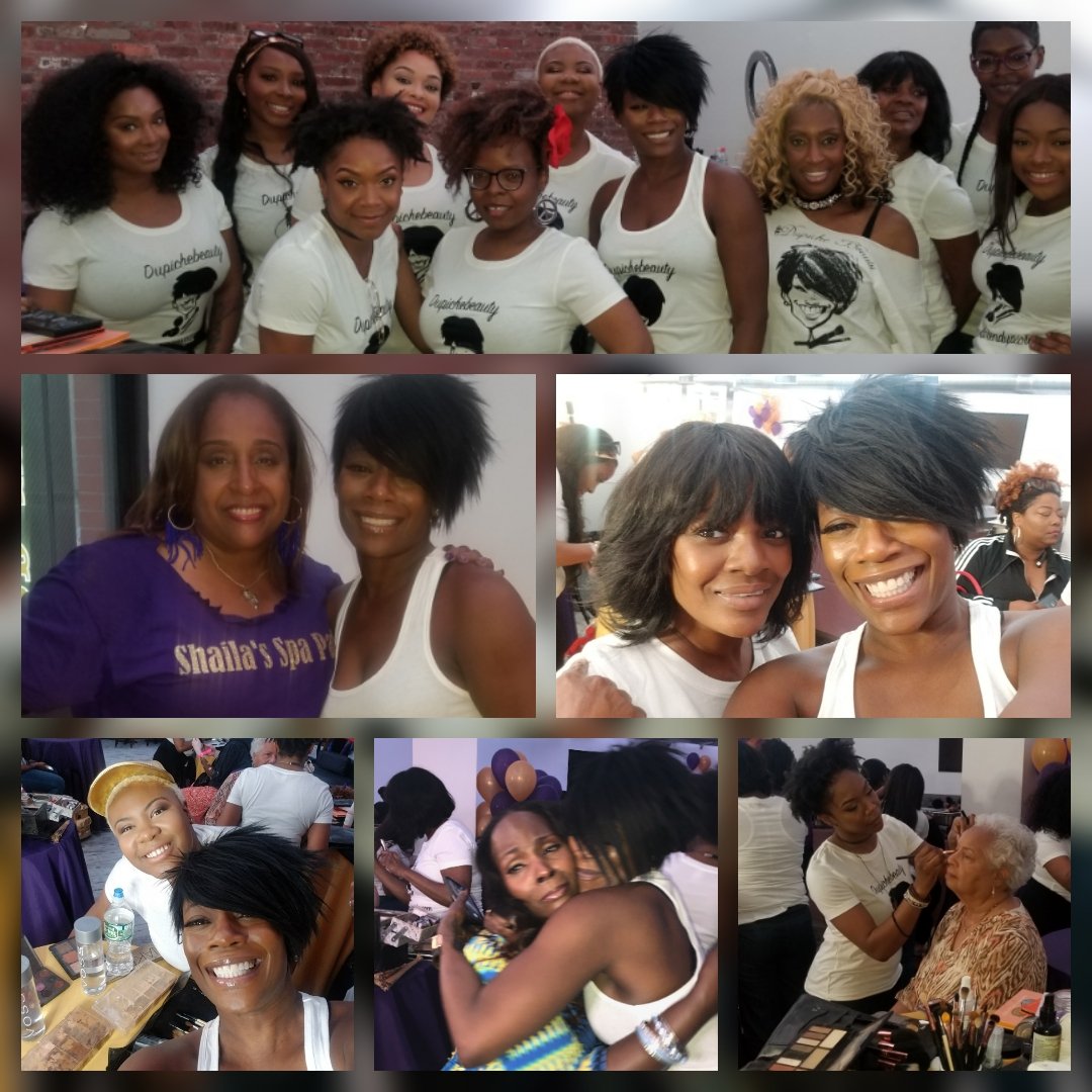KarenDupiche's tweet photo. Thanks to my AMAZING TEAM!! You all came executed and brought so much joy to these women lives. @shailakiss words cannot explain how much I LOVE YOU . #victimsofdomesticviolence #magicmakeovers #godswork #teamdupiche #dupichebeauty @WBLS1075NYC https://t.co/XpzVHTcP7j