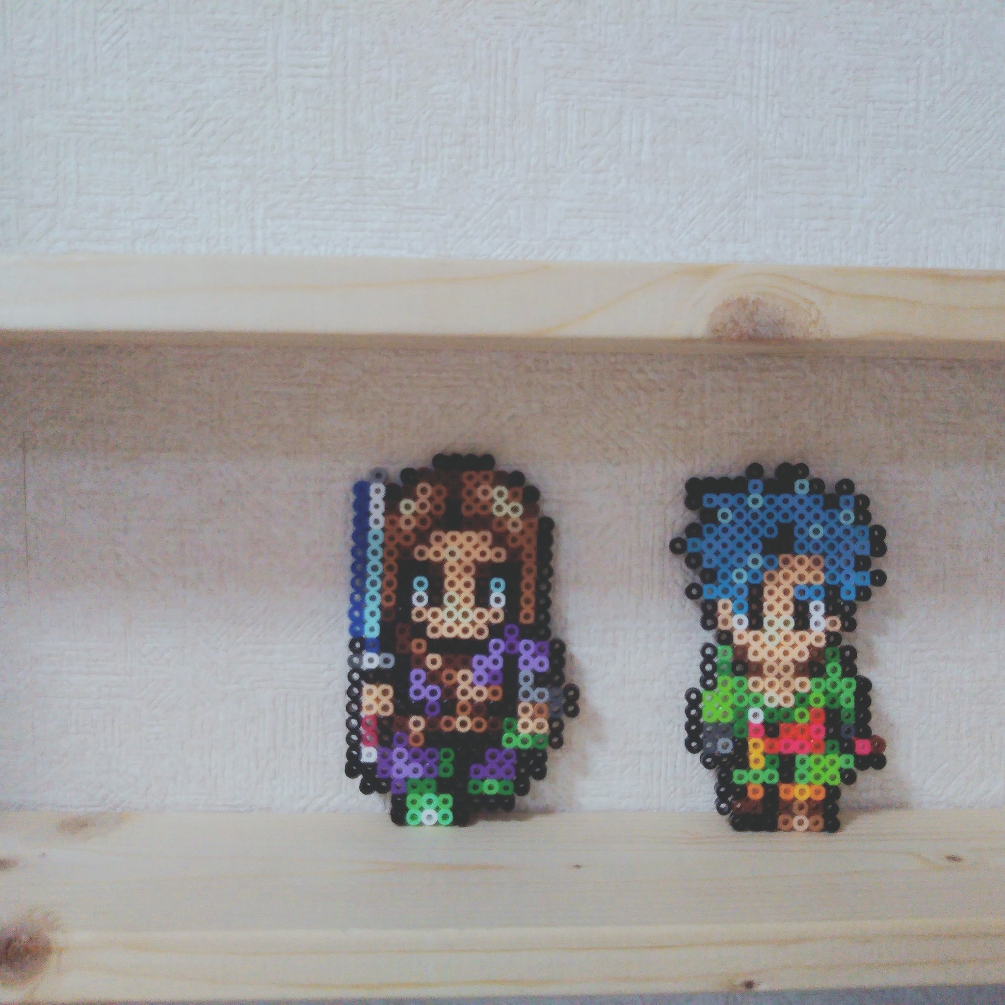 １９３ 勇者とカミュ作ったよー ドラクエ カミュ 勇者 アイロンビーズ パーラービーズ ドット絵 T Co 71ybrsommf Twitter