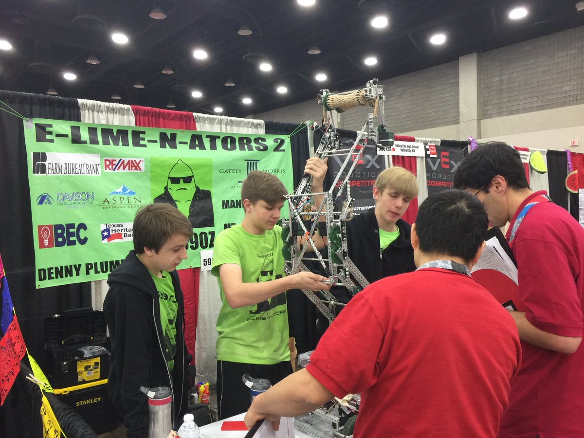 5890elemonators's tweet photo. So proud of our Lemons and Limes! Pics from VEX worlds!
Shout out to @REC_Foundation for an awesome Worlds!
#SourPower #MoreYellow #MoreLime #omgrobots https://t.co/JhzNd9H5kM