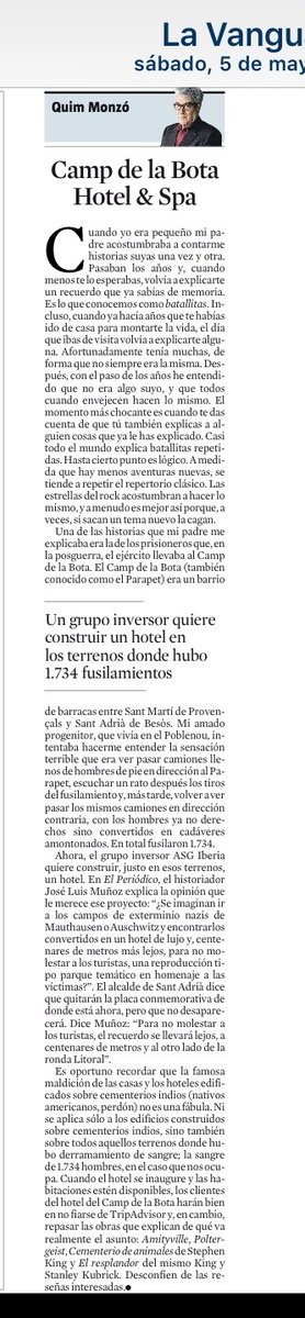 JoseLuisSTAP's tweet photo. #TalDiaComAvui 
7/maig/1939
Francesc Salas Farnés
de #Tarragona i veí de #Terrassa és afusellat per la dictadura franquista al Camp de la Bota de #SantAdrià on ara faran un hotel i no es farà el memorial previst a les 1734 persones afusellades.
👇
https://t.co/pyPcTaVmS4 … … … https://t.co/d1uPlXIgIN