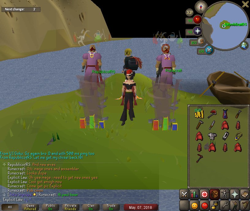 ExplicitPvm's tweet photo. Thansks to @FOH_Runecraft @RepublicofRS for coming with me to get my cape, and Huge thanks to @FOHClan for being the best FOHmily to be apart of <3 https://t.co/dMiklHIL9m