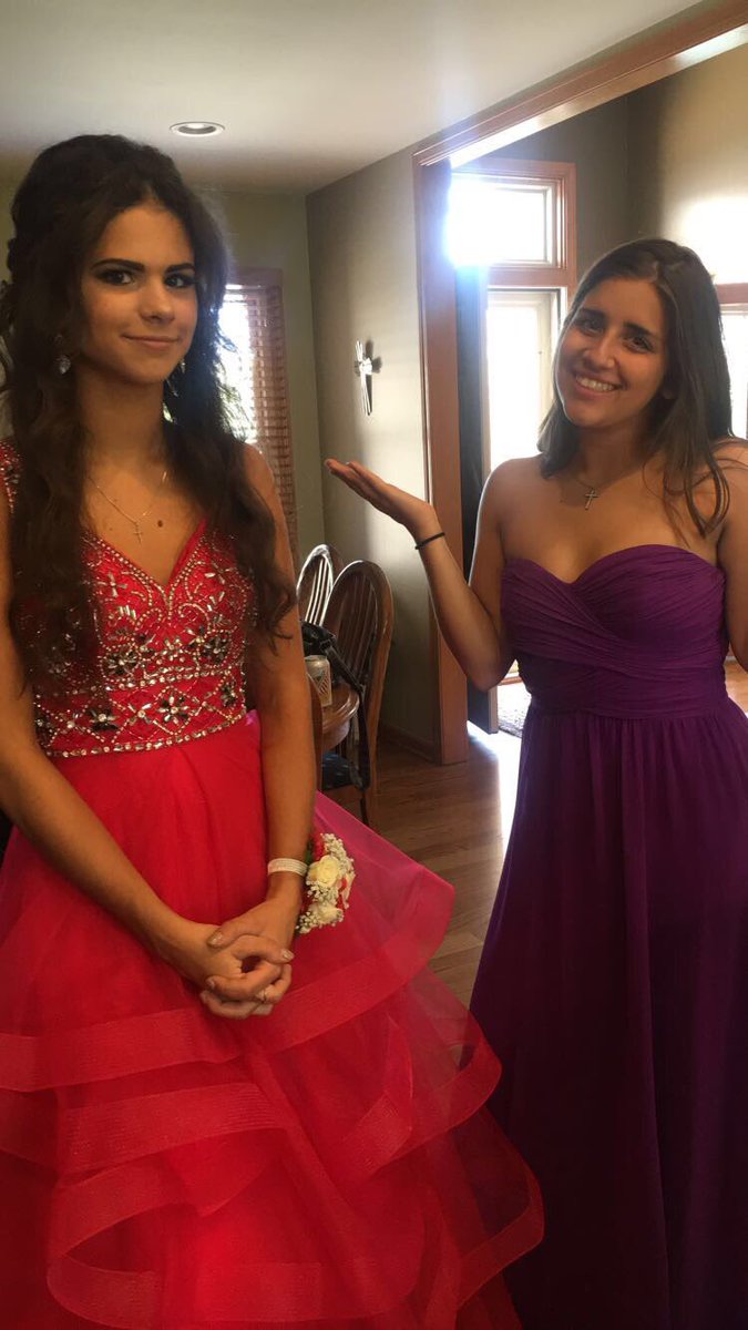 lindsey_karam's tweet photo. inviting @AshleyWiedbusch to prom pictures may have been a mistake considering she showed up in a prom dress and decided to jump in all the group pictures 🤦🏽‍♀️ https://t.co/PhS8rL0mpA