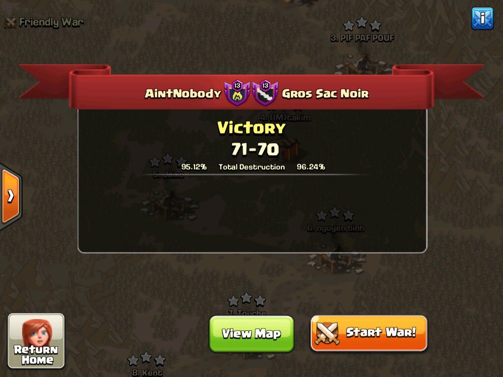 GG GSN! Perfect dips got us the W! 🦍🦍 Thanks for the war, AN moves to 8-2 in the <a href="/champwarleague/">Champions War League</a> ! Playoffs here we come 🍌🍌🍌🙈