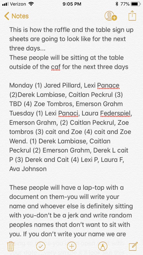 2019PHSstuco's tweet image. @phsstuco2020 @phs_2021 @pembrokestuco18 @PemSch_news @Phs_Stu @Pembroke_Titans                  This is how you sign up for your table at prom! And how the raffle will work :) Follow is on Snapchat @ pemclassof2019 even if your not a Junior we post very helpful information!! 🤪