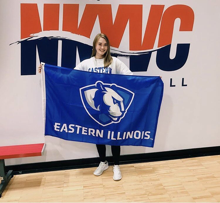 BooneCoVBALL's tweet photo. Come watch @lynseysteffen sign with Eastern Illinois University to continue her academic and athletic career in the BCHS library, this WEDNESDAY at 245! @BCHS_Rebels1955 @BCHS_Rebellion https://t.co/OCvCph0w65
