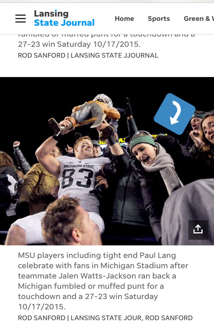sloanepepper's tweet photo. This is what happens when you put a @MSU_Football sister in the (not so) Big House for prom! As you can see in the pics, I have some pretty great memories here! https://t.co/ITMdobESld