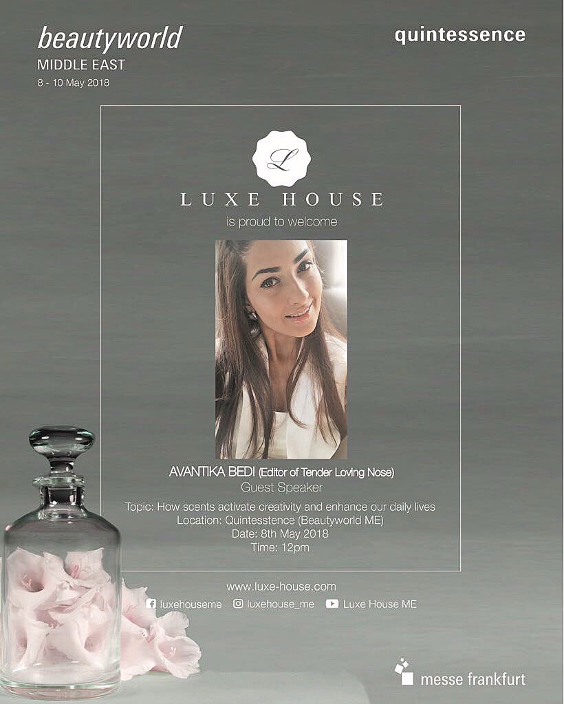 TenderLovingNos's tweet photo. Tomorrow I host an exclusive session at the 23rd Beauty World’18... https://t.co/Ul6HdZDdhr #nichefragrance #BeautyworldME https://t.co/mQlrPac3NG