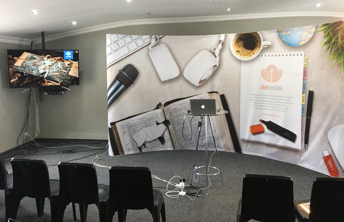 And we’re set! <a href="/shofaronline/">Shofar Church</a> #leadersarelearners #ironsharpensiron