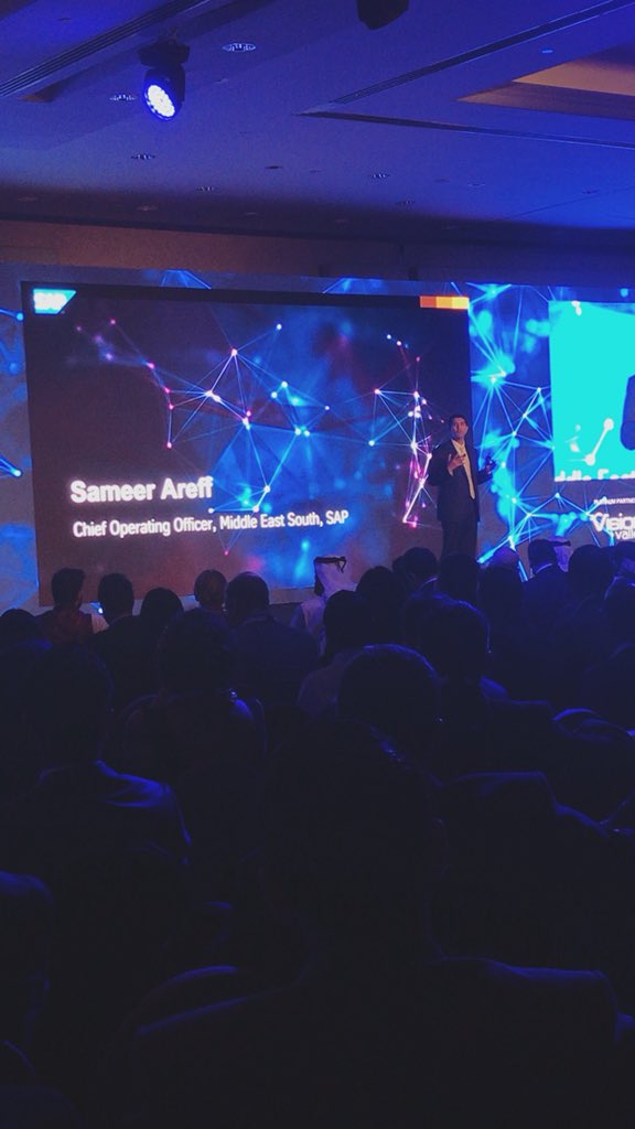 NehaEmmanuel's tweet photo. Inspiring keynote by @SameerAreff #SAPInnovation https://t.co/KsrrkyFPsV