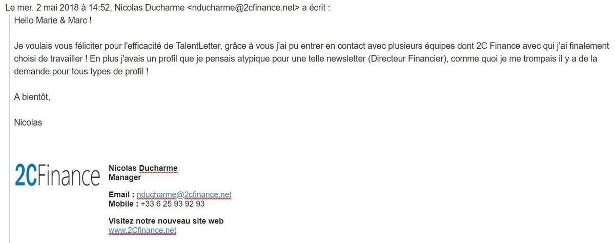 talent_letter's tweet photo. 🌟 TalentLetter Effect 🌟 approuvé par nos amis de @2C_Finance (cc @BenjaminBitton) 😙 https://t.co/aJogYWvl9W