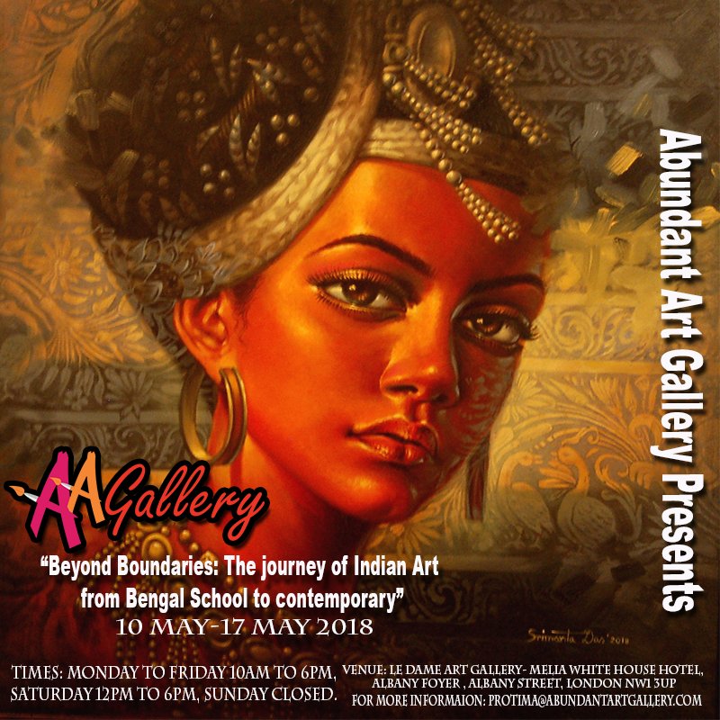 Treniq's tweet image. Immerse yourself in the journey of Indian art at Le Dame Art Gallery in London brought to you by @abundantart. #art #london #exploringart