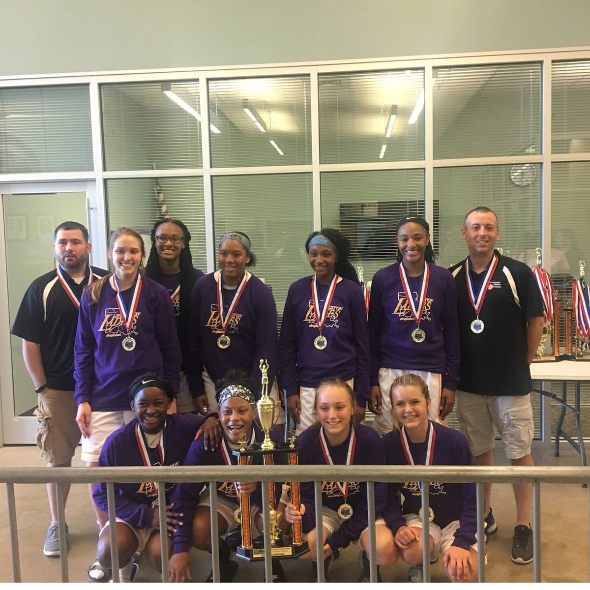 CoachB_Sibley's tweet photo. 2018 @Cybl_usa #BayouChallenge Champs @LivLadies_2021 played extremely hard this weekend! Competition wasn't the best &our girls didn't play down to it, they did what we do &played hard, 2gether &got better each game #LivingstonLadies #iRepThaBoot #WeRepThaBoot #OutWorkEverybody https://t.co/oij7c2e3xR
